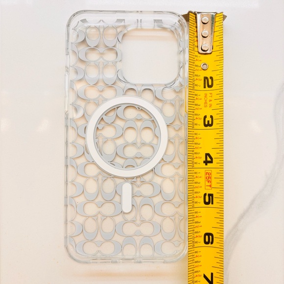 NWOB Coach Protective Case with Magsafe For iPhone 15 Pro Max Clear/Multi New - Picture 9 of 10